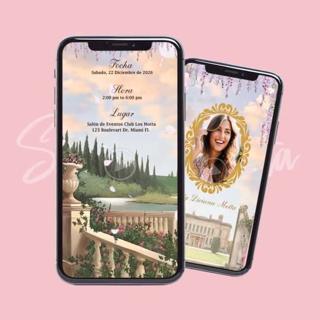 Video Invitación de Bridgerton Personalizada Elegante y Única