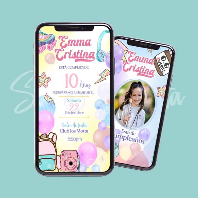 Video Invitación Good Vibes Only Aesthetic Pastel