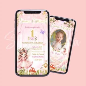 Video Invitación Hadas Primer Año | Personalizada y Mágica