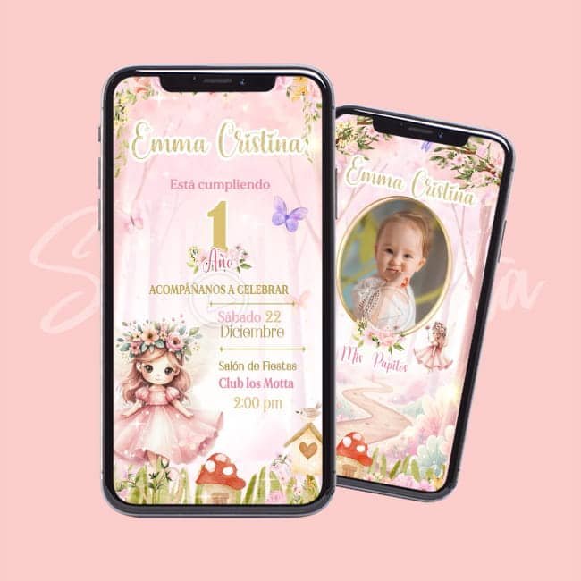 Video Invitación Hadas Primer Año | Personalizada y Mágica