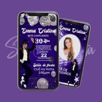Video Invitación Michael Jackson Billie Jean | Personalizada