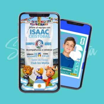 Video Invitación de Argentina Mundial 2026 Personalizada