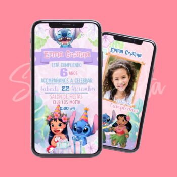 Video Invitación de cumpleaños Lilo y Stitch