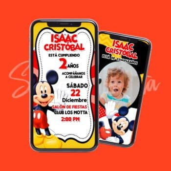 Video Invitación la Casa de Mickey Mouse - Personalizada