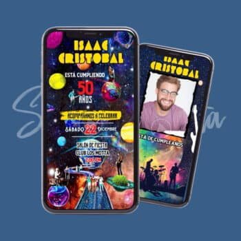 Video Invitación Coldplay para Cumpleaños de Adultos