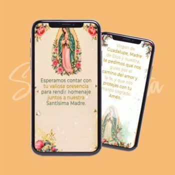 Video Invitación Misa de la Virgen de Guadalupe | Personalizada