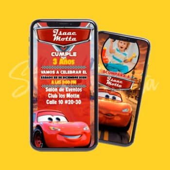 Video Invitación de Rayo McQueen – Fiestas Cars Somos Motta
